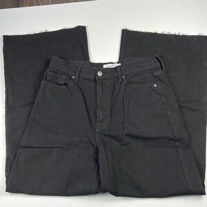 Carly Jean Los Angeles Women's Sz 9 Black wide leg jeans.